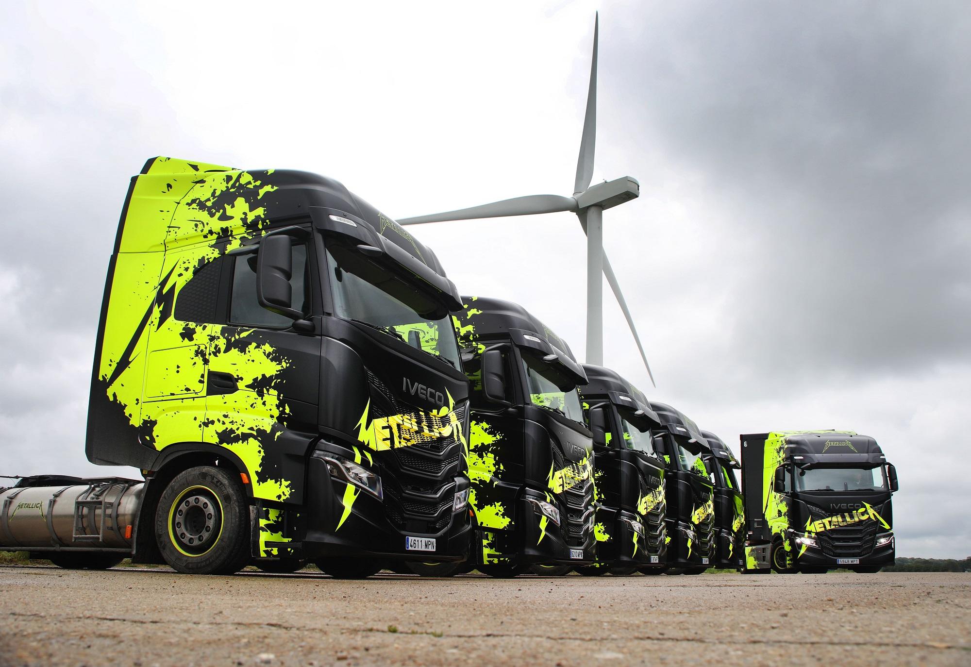 Featured image for “Tour europeia dos Metallica arranca com frota multi-energia da IVECO”